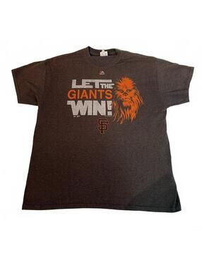 VTG Y2K San Francisco Giants Star Wars Chewbacca Mens XL Graphic Tee